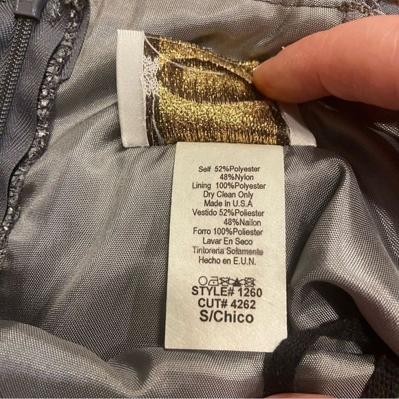 DOLLAR Grey Formal Event Dress Size S - Picture 12 of 13